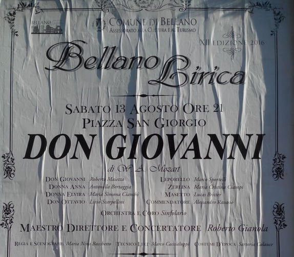 Don Giovanni 2016 Bellano Lirica