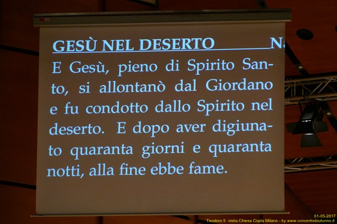 Teodoro II incontra la Chiesa Copta Milano