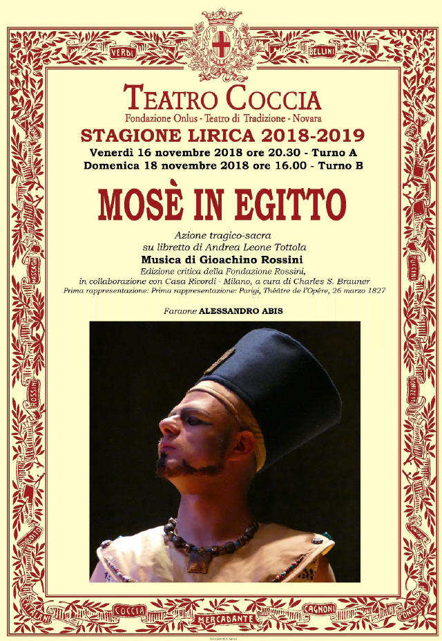 Teatro Coccia 2018 Mosč in Egitto