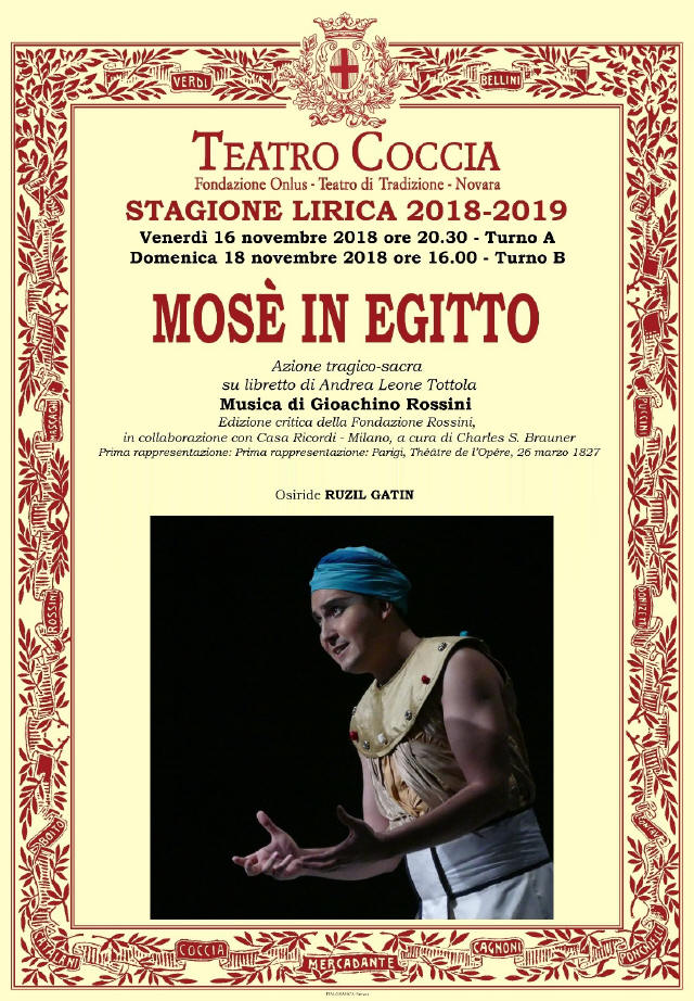 Teatro Coccia 2018 Mosč in Egitto