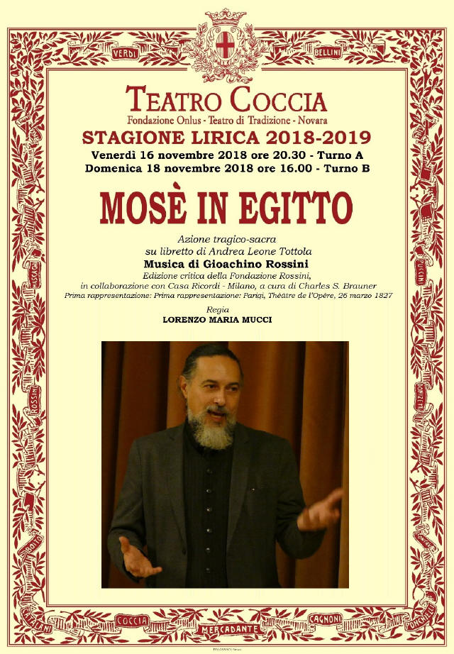 Teatro Coccia 2018 Mosč in Egitto