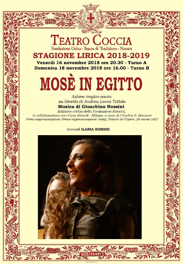 Teatro Coccia 2018 Mosč in Egitto