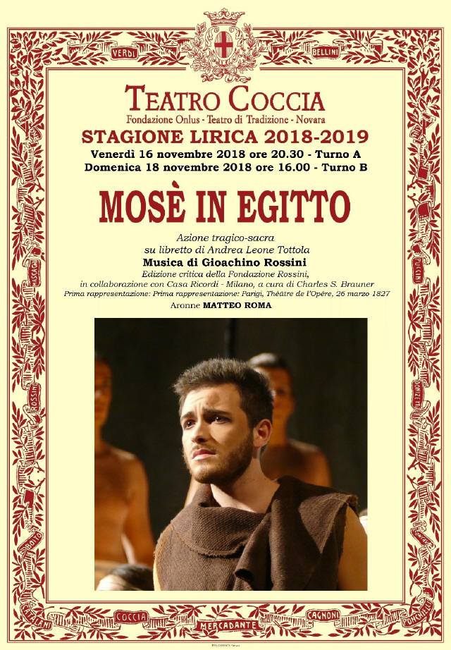 Teatro Coccia 2018 Mosč in Egitto