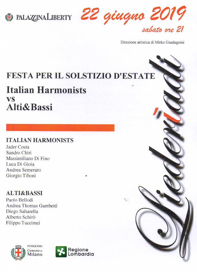 Liederiadi Alti e Bassi Italina Harmonist
