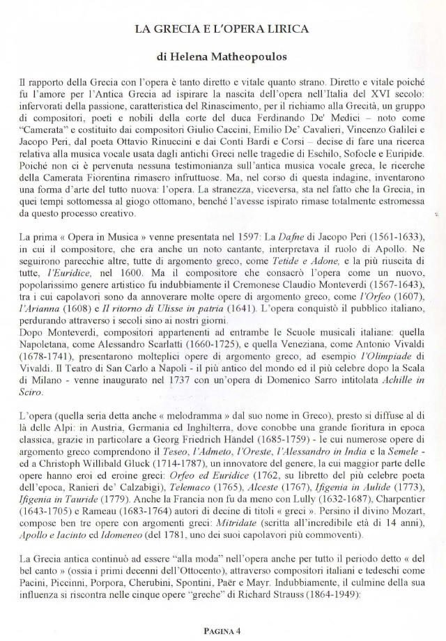 La Grecia e lOpera