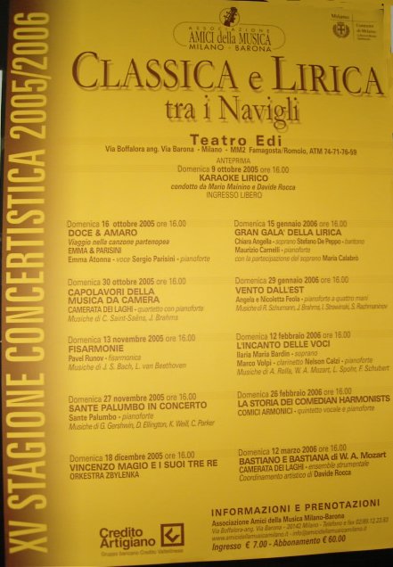 Teatro EDI 2005 Karaoke Lirico