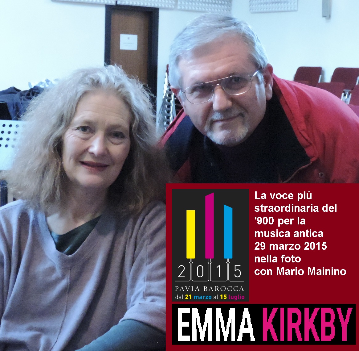 Nella foto Emma kirkby con Mario Mainino
