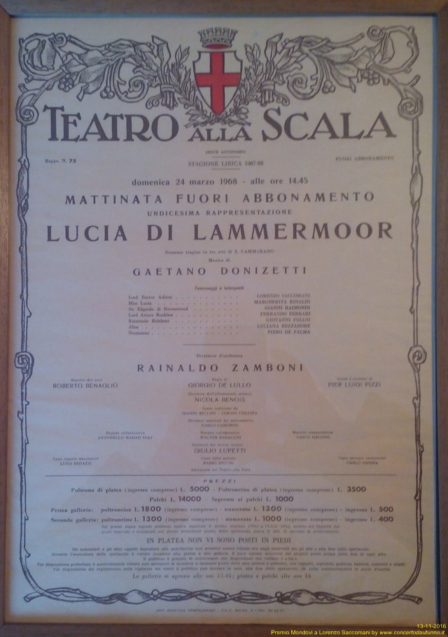 Premio Lirico Mondovi 2016 Saccomani