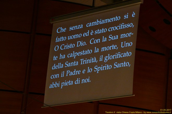 Teodoro II incontra la Chiesa Copta Milano