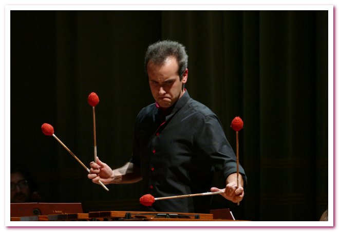 Nella foto Simone Rubino percussioni