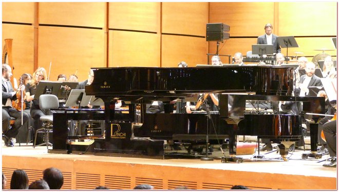 Piano-pdalier, Roberto Prosseda. Direttore, Patrick Fournillier. Orchestra Sinfonica di Milano Giuseppe Verdi