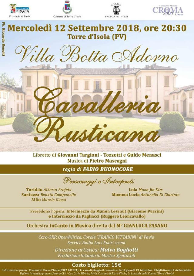 Torre D’Isola 2018 Cavalleria Rusticana