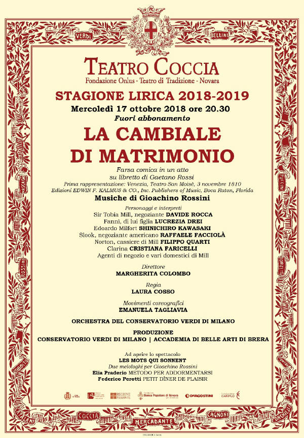 Coccia Cambiale di matrimonio