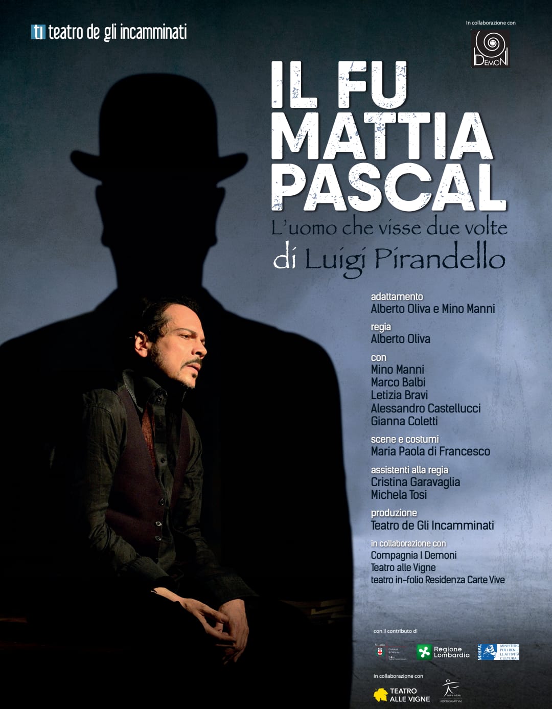 Teatro Litta Fu Mattia Pascal Alberto Oliva Mino Manni