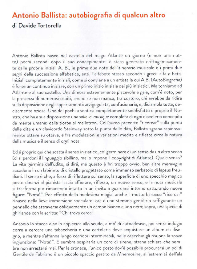 laVerdi mostra opere Antonio Ballista