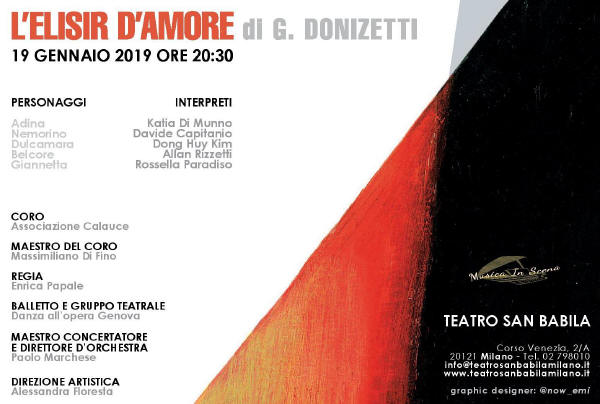 San Babila Elisir Musica in Scena
