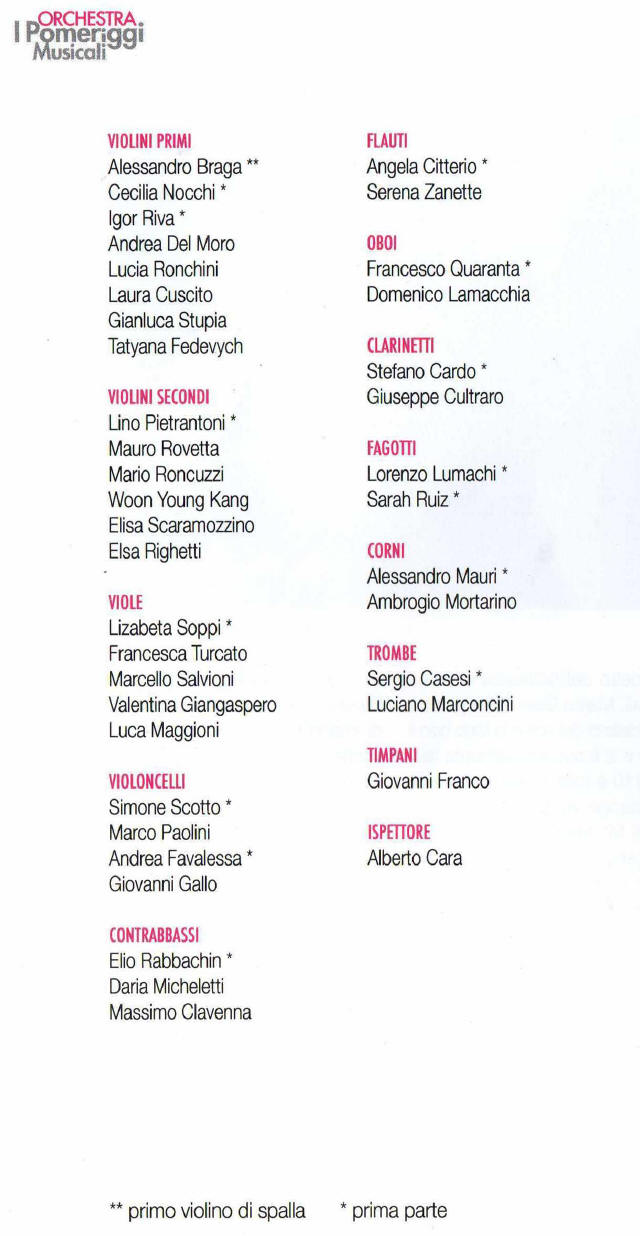 Pomeriggi Tao Fan  Marco Giani