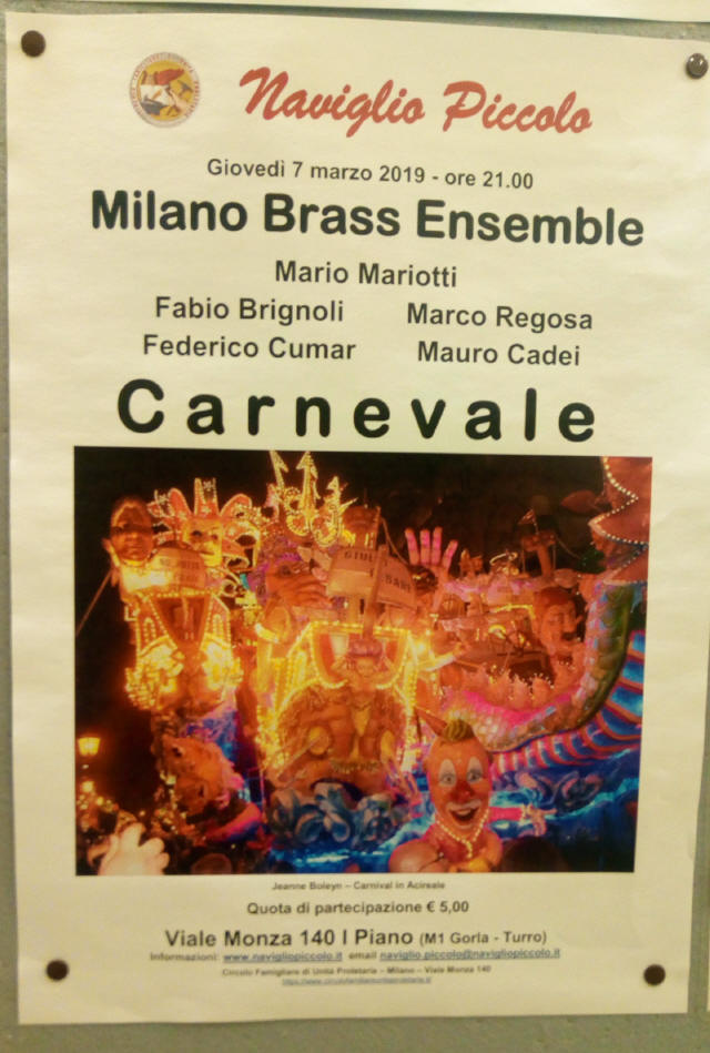Milano Brass Mario Mariottti