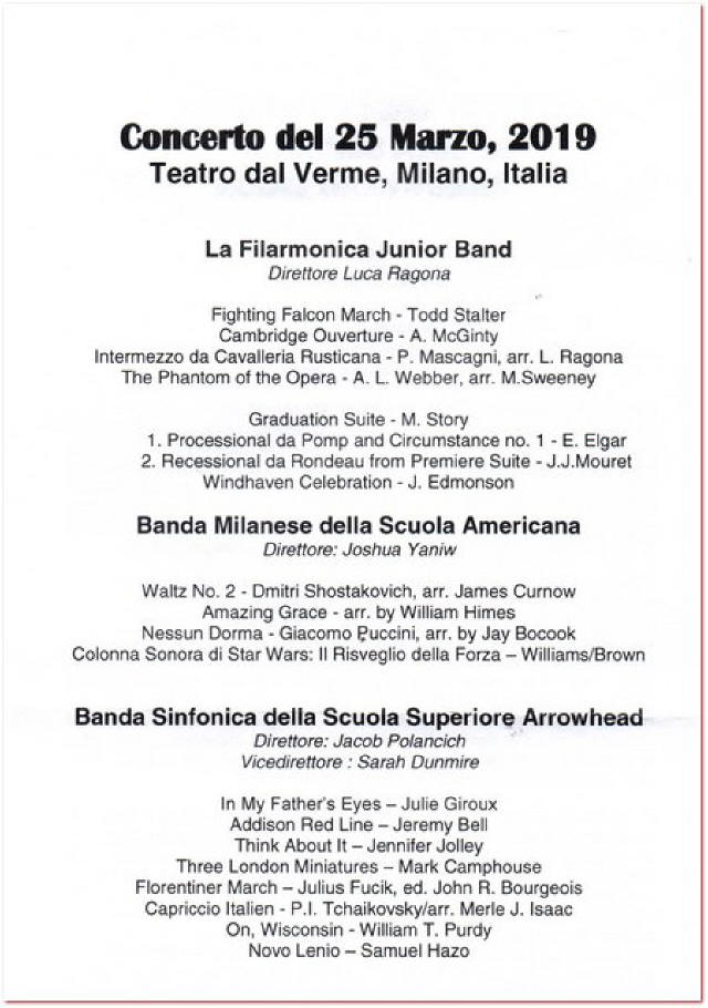 Dal Verme Junior Band Luca Ragona