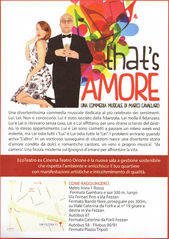 Ecoteatro Thats amore