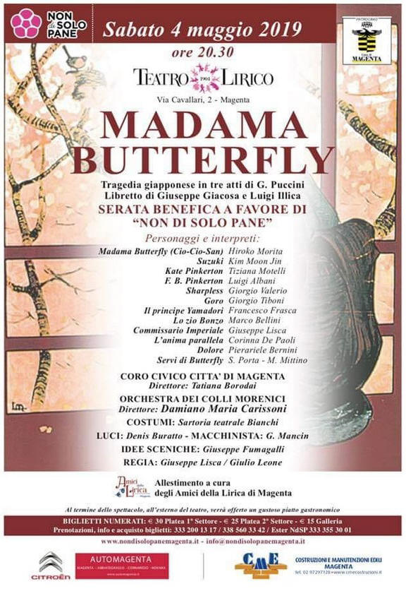 Magenta 2019 Butterfly Amici Lirica