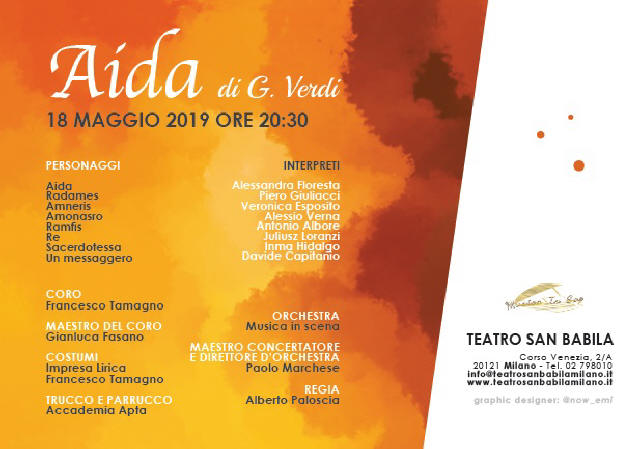 Musica in scena 2019 AIDA San Babila