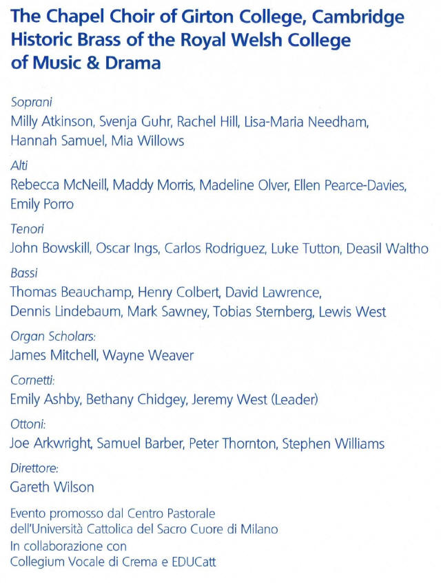 Girton College Chapel Choir Cambridge