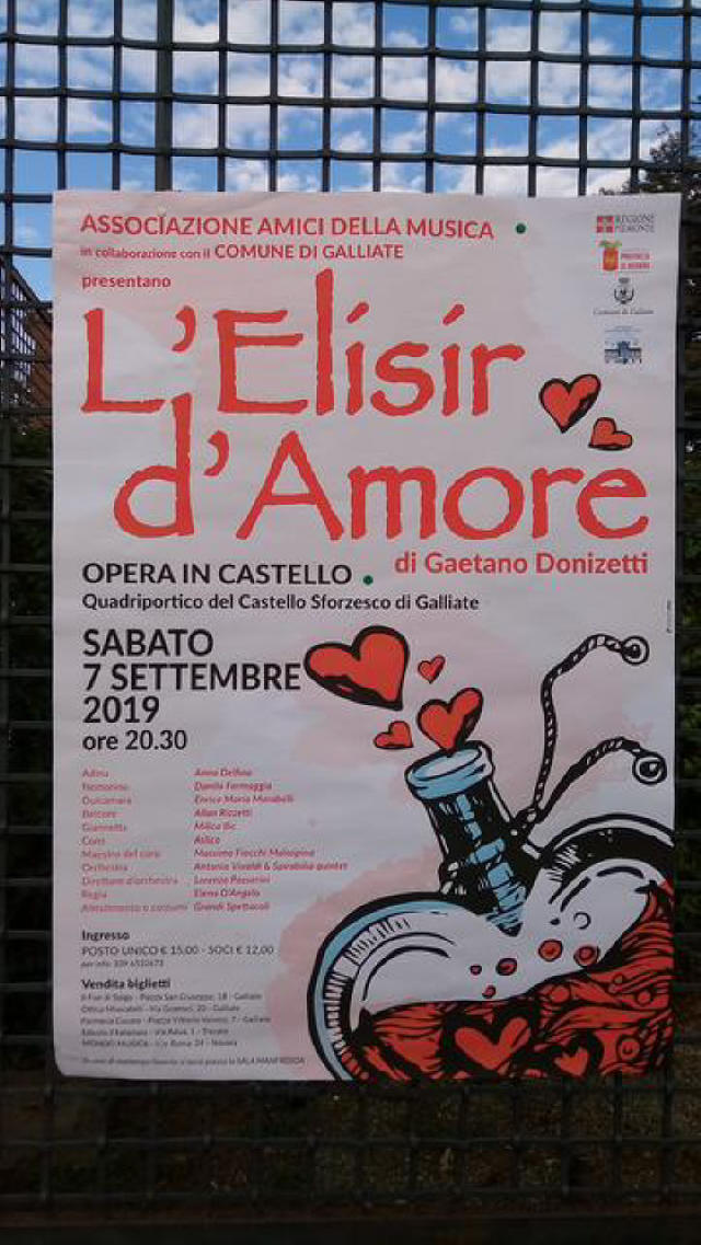 Galliate Opera Castello ELISIR d’AMORE