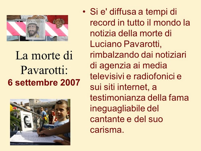 Pavarotti 2019 relatore Mario Mainino