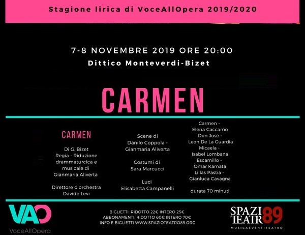 VoceAllOpera Carmen Monteverdi Tancredi