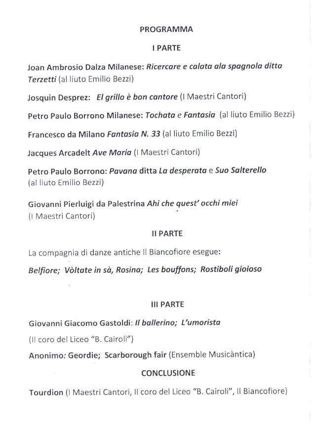 Maestri Cantori Vigevano Leonardo