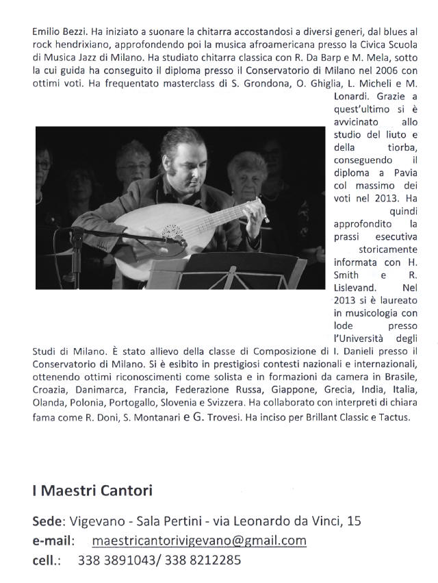 Maestri Cantori Vigevano Leonardo