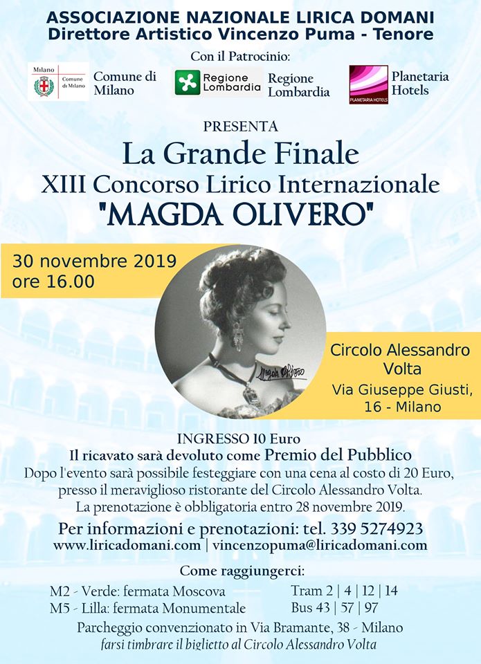 Concorso Lirico 2019 Magda Olivero