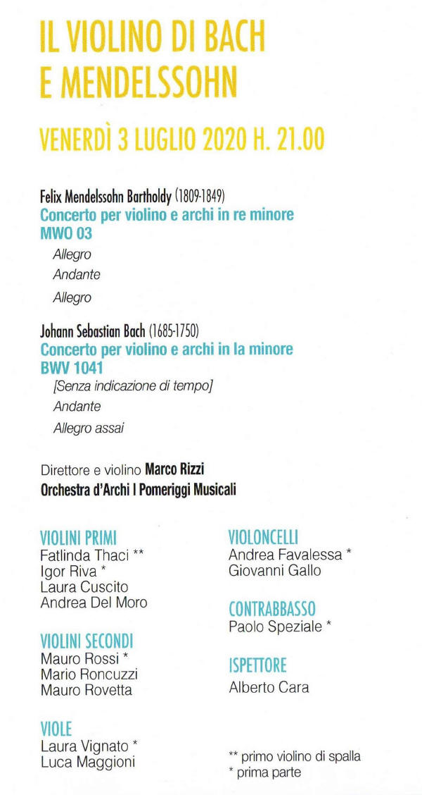 Pomeriggi Musicali Marco Rizzi