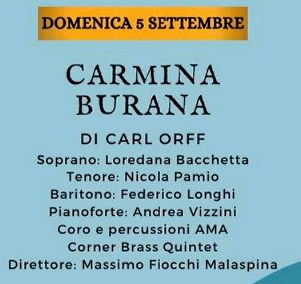 Arona Music Festival 2021 Carmina Burana