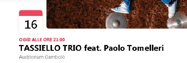 Renato Tassiello Trio Paolo Tomelleri foto