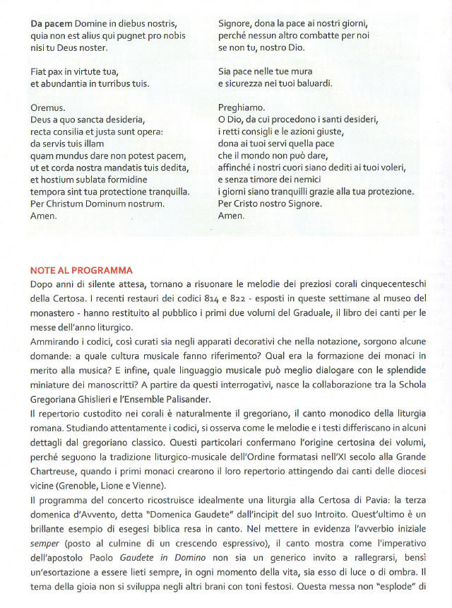 SCHOLA GREGORIANA Ghislieri