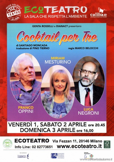 Cocktail per tre Ecoteatro