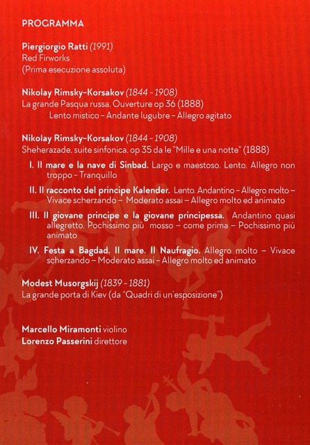Programma di sala