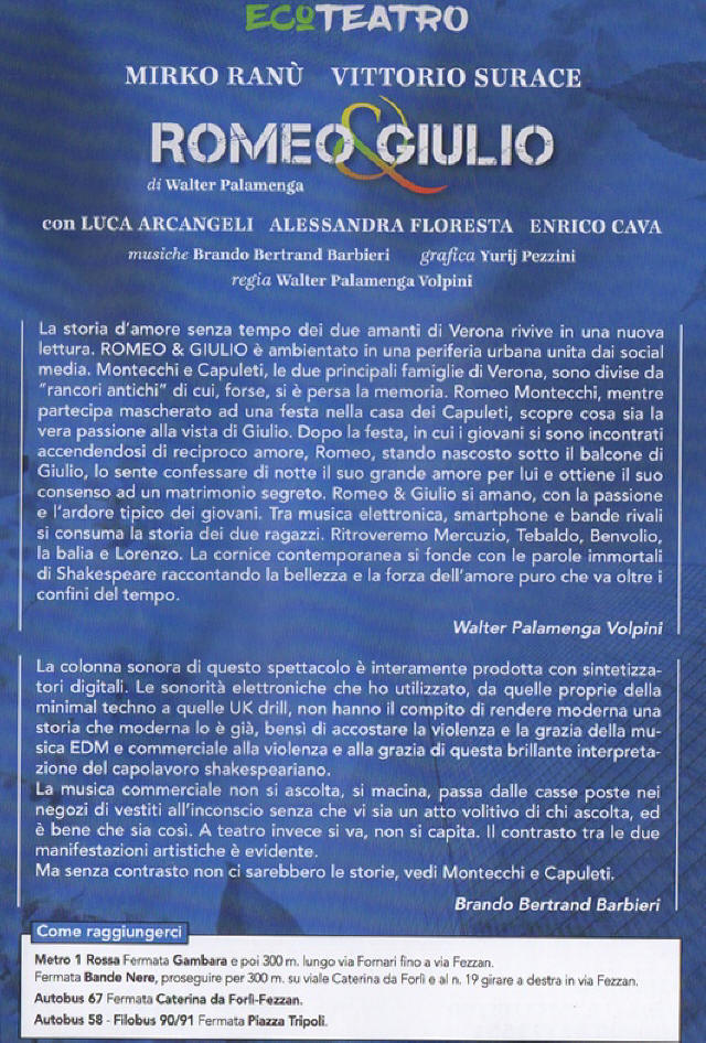 Romeo Giulio Ecoteatro