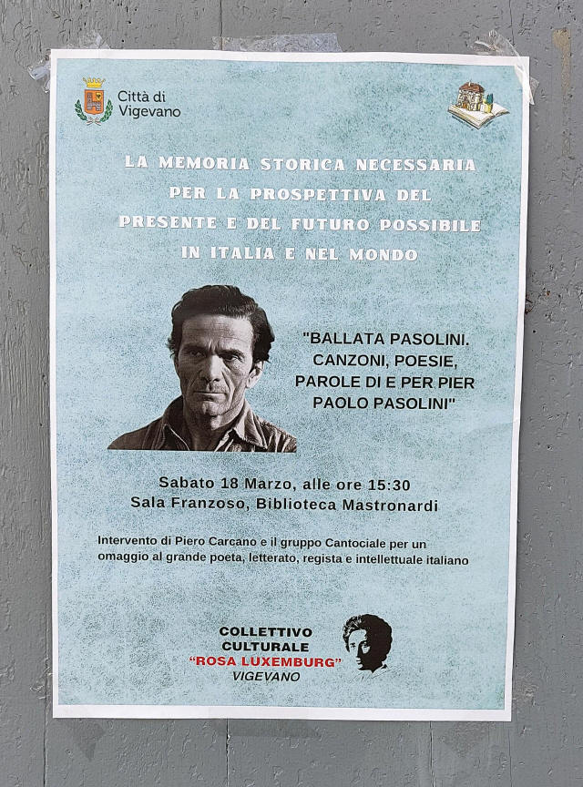 Cantosociale Ballata Pasolini