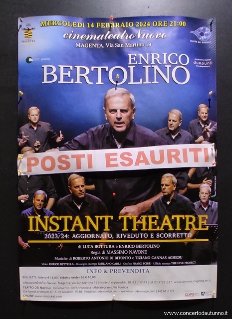 Enrico Bertolino Teatro dei Navigli