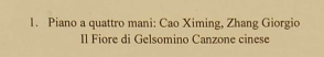 Concerto Italia Cina Pechino Mainino