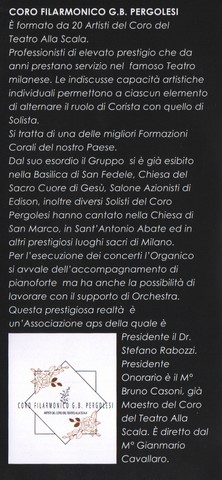 Coro Pergolesi Scala