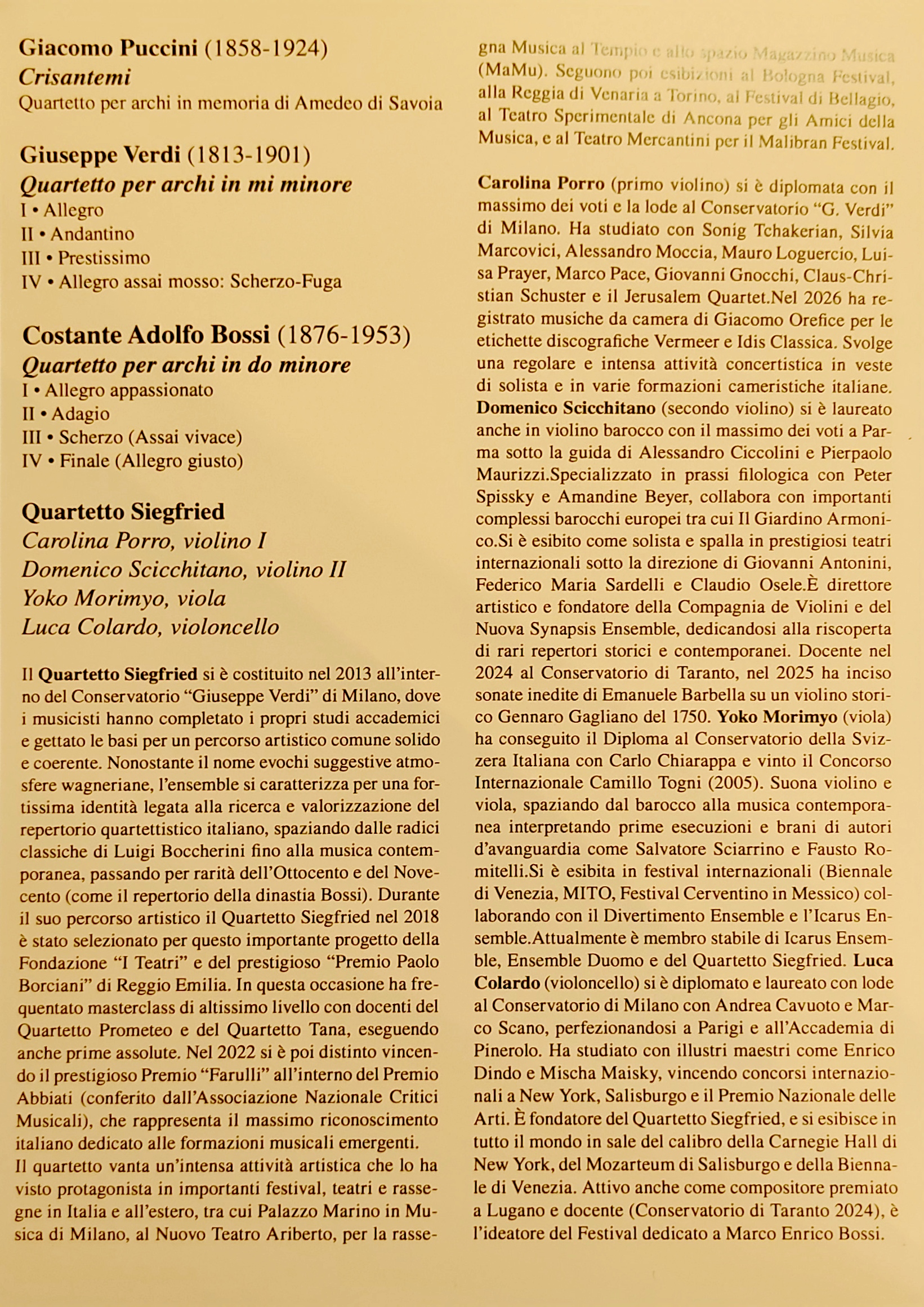 Quartetto Siegfried