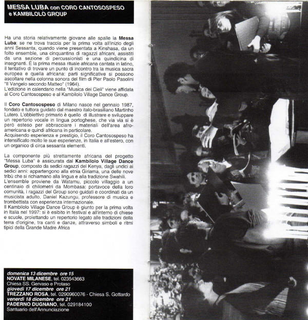 Rassegna 1988 Musica dei Cieli
