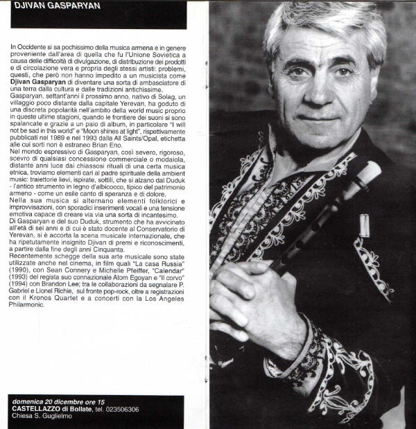 Rassegna 1988 Musica dei Cieli
