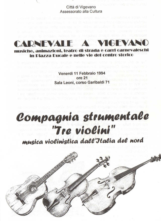 Carnevale in Piazza 1994 Vigevano
