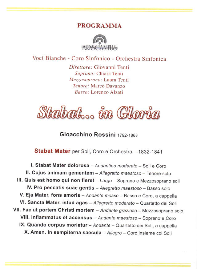 Il concerto del Beato 2018
