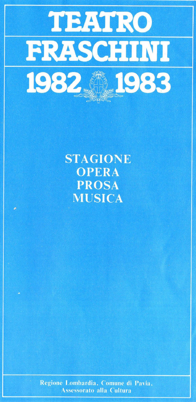 Teatrro Fraschini 1982-1983 stagione